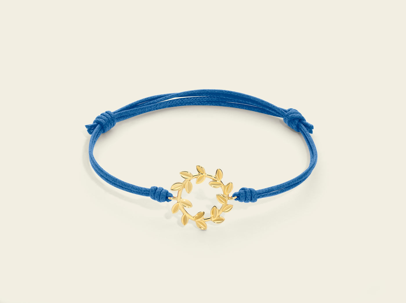 Bracciale cordino Flora con foglie 3