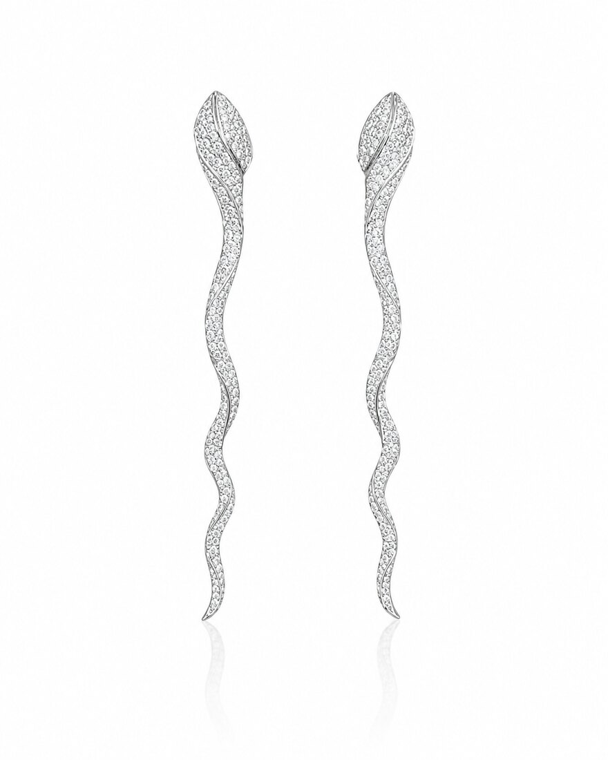 Orecchini Serpenti con Diamanti